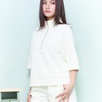 Half-Zip Drop-Shoulder Sweatshirt