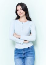 Slim-Fit Long Sleeve Henley Top